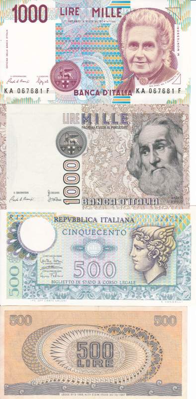 Banconote della Lira