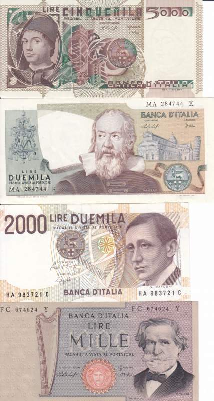 Banconote della Lira