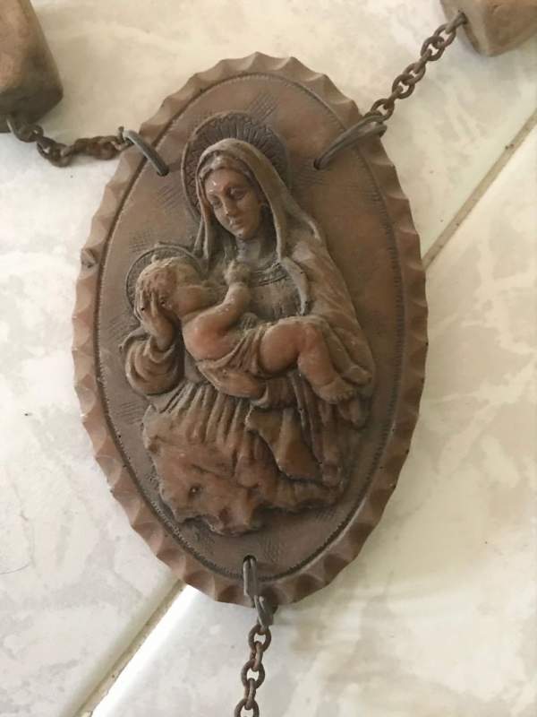 Antico rosario in legno
