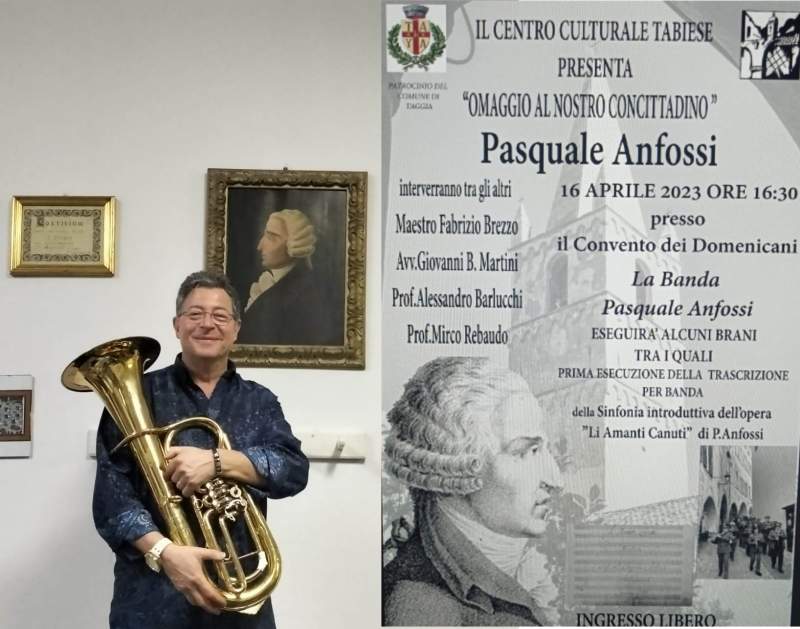  Vitaliano Gallo dirige  l’harmonie municipale P. Anfossi, Dimanche Le 16 Avril 2023 Cloître des Dom