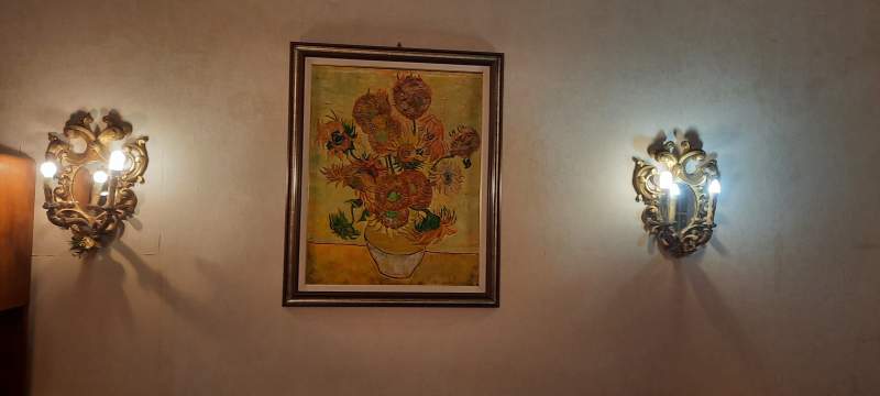 Quadro Van Gogh ripr su tela cornice bella 110 x 75 