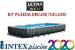PISCINA INTEX FUORITERRA 975X488X132 RETTANGOLARE ULTRAFRAME COMPLETA+KIT DELUXE